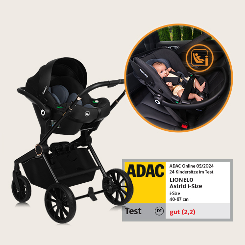 Lionelo Mika Plus 3w1 Beige Sand — Wózek wielofunkcyjny